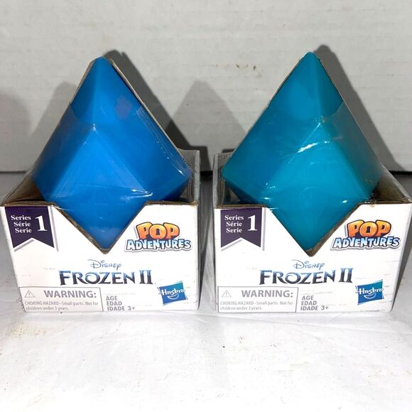 2 Disney Frozen 2 Pop Adventures Series 1 Surprise Blind Box Crystal Purple Blue - Picture 1 of 5